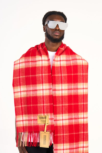 Scarf Luxury Exclusive Iconic Design EC Check Oversized