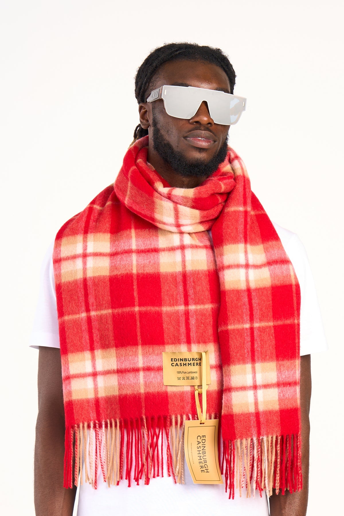 Scarf Luxury Exclusive Iconic Design EC Check Oversized