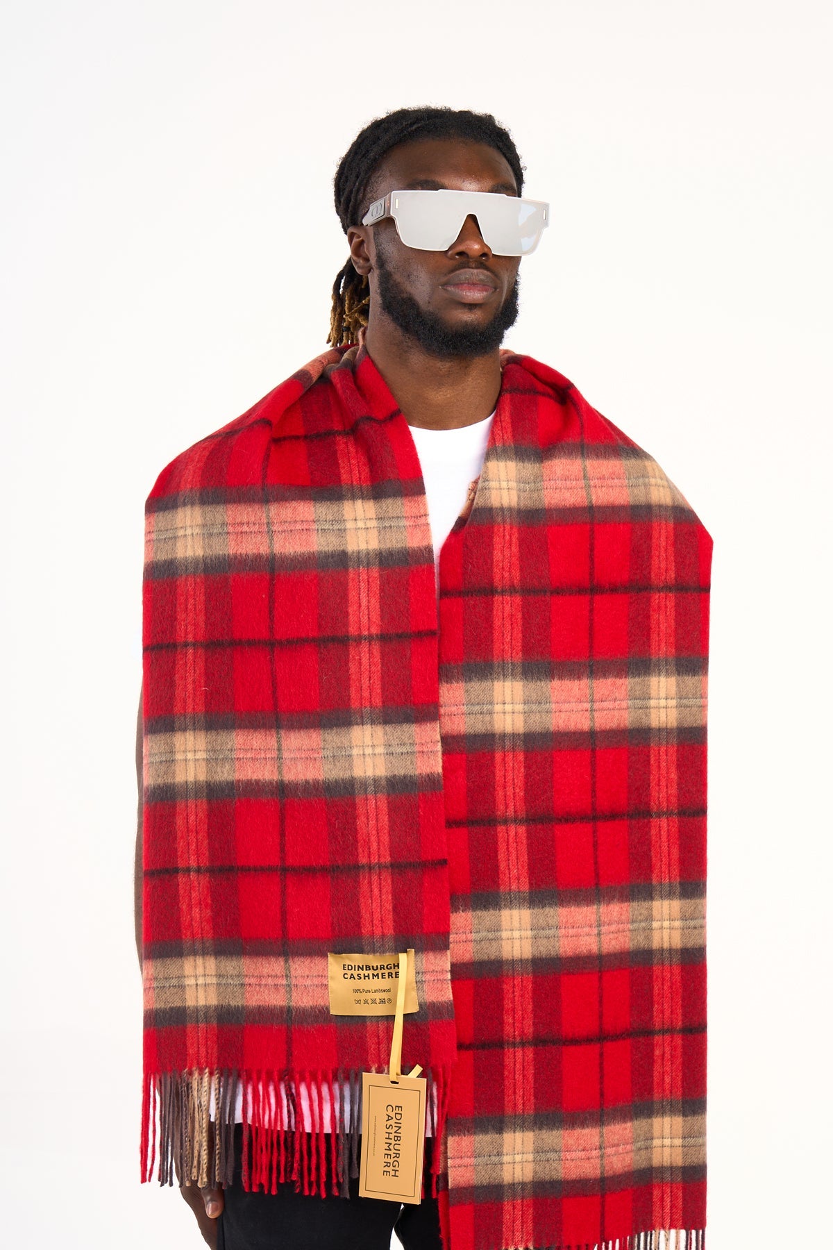 Scarf Luxury Exclusive Iconic Design EC Check Oversized