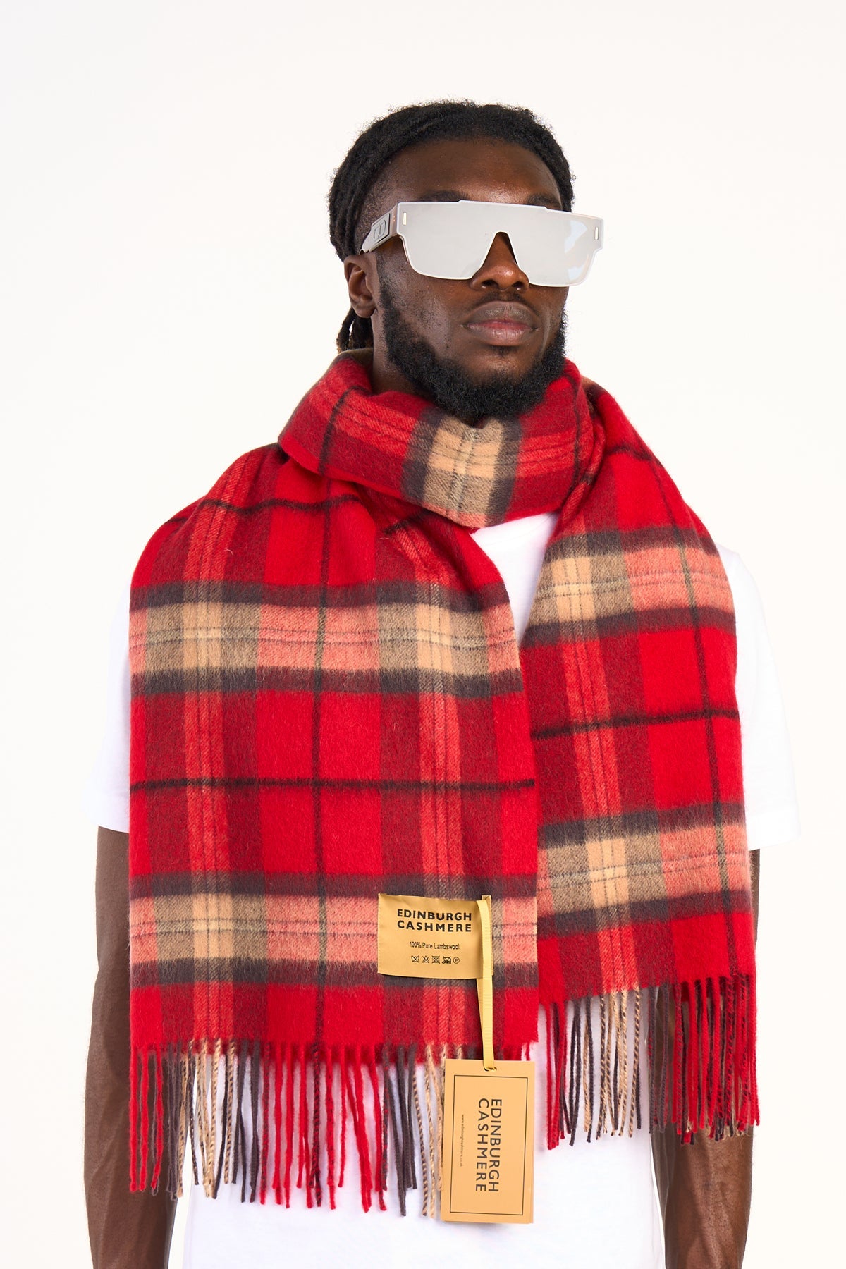 Scarf Luxury Exclusive Iconic Design EC Check Oversized