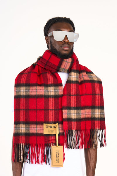 Scarf Luxury Exclusive Iconic Design EC Check Oversized