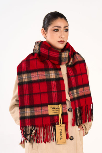 Scarf Luxury Exclusive Iconic Design EC Check Oversized