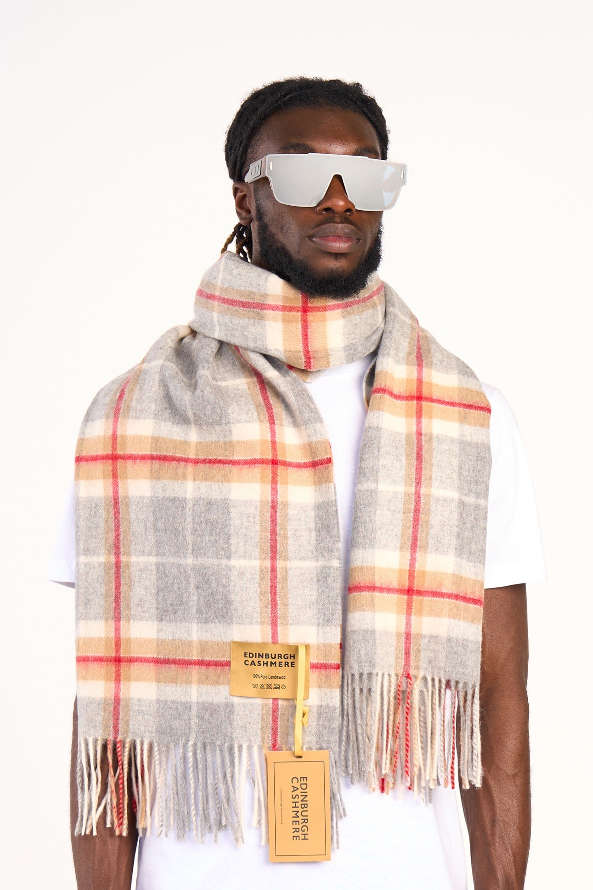 Scarf Luxury Exclusive Iconic Design EC Check Oversized