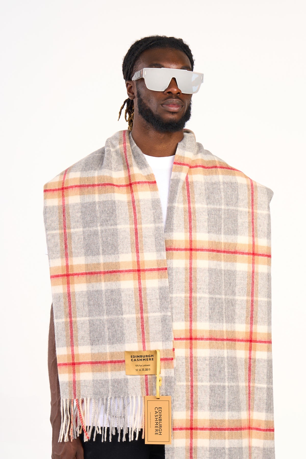 Scarf Luxury Exclusive Iconic Design EC Check Oversized