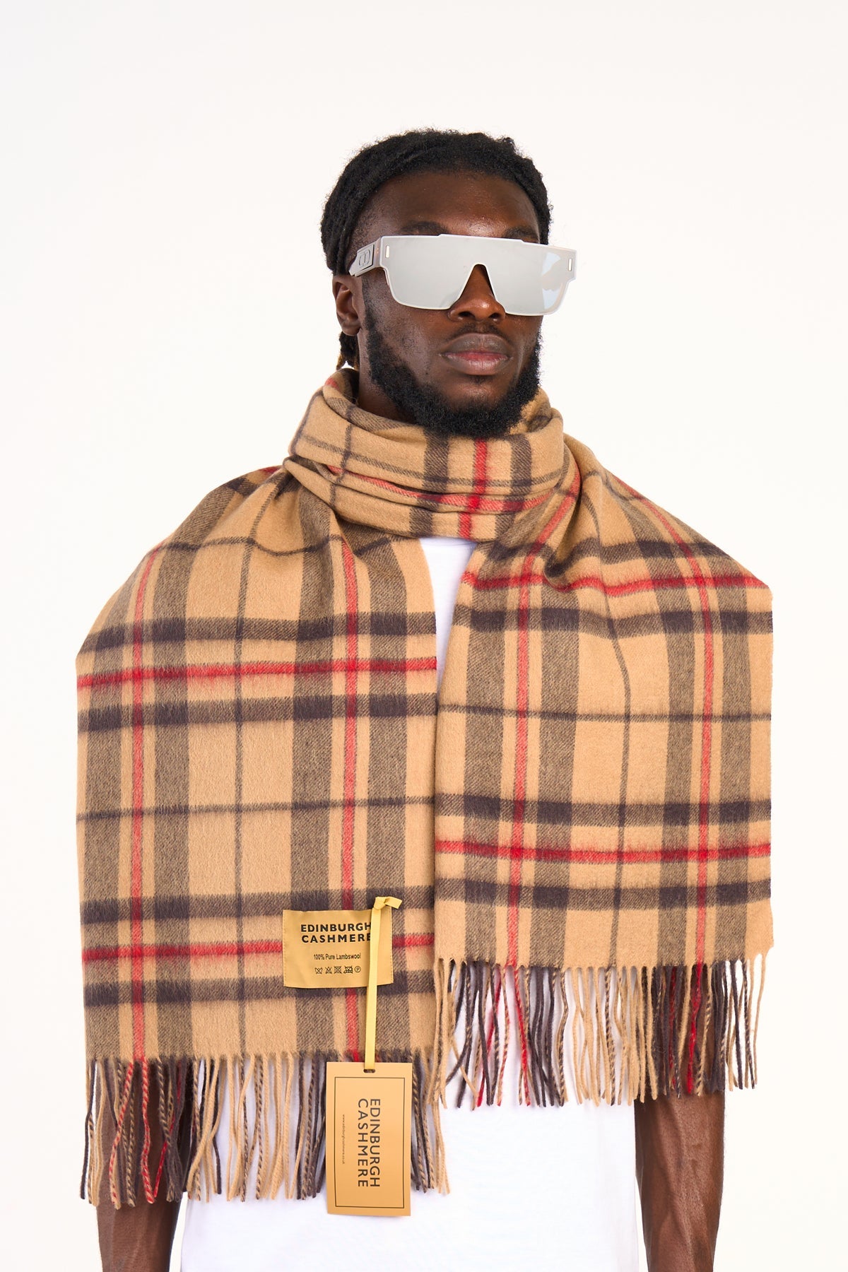 Scarf Luxury Exclusive Iconic Design EC Check Oversized