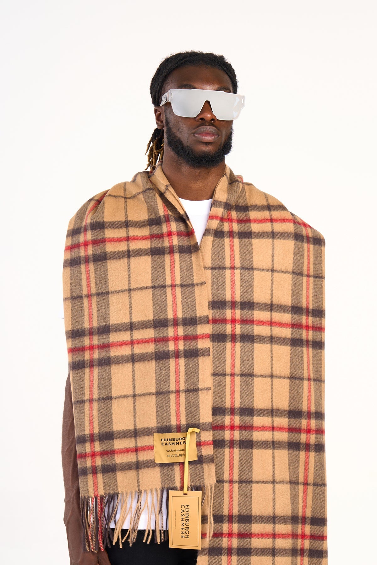 Scarf Luxury Exclusive Iconic Design EC Check Oversized