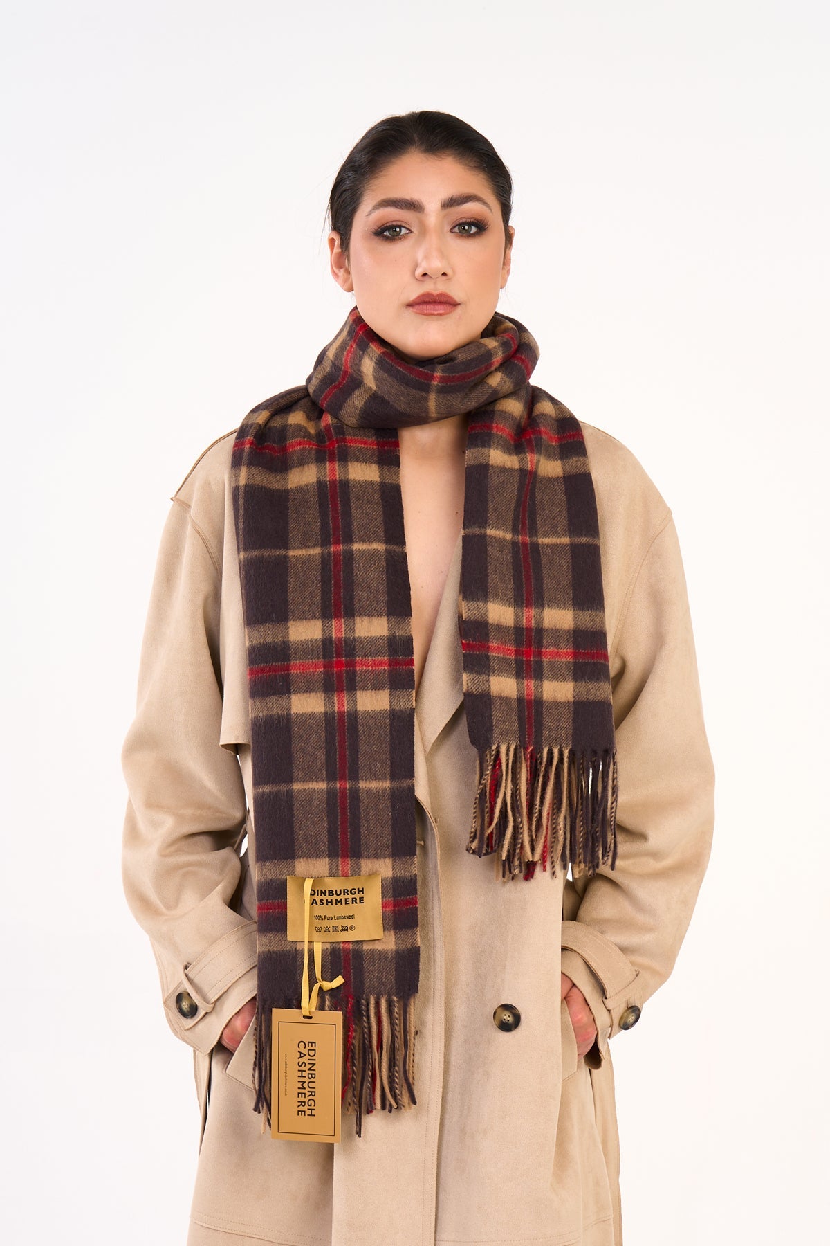 Scarf EC Check Oversized Wrap Exclusive Design