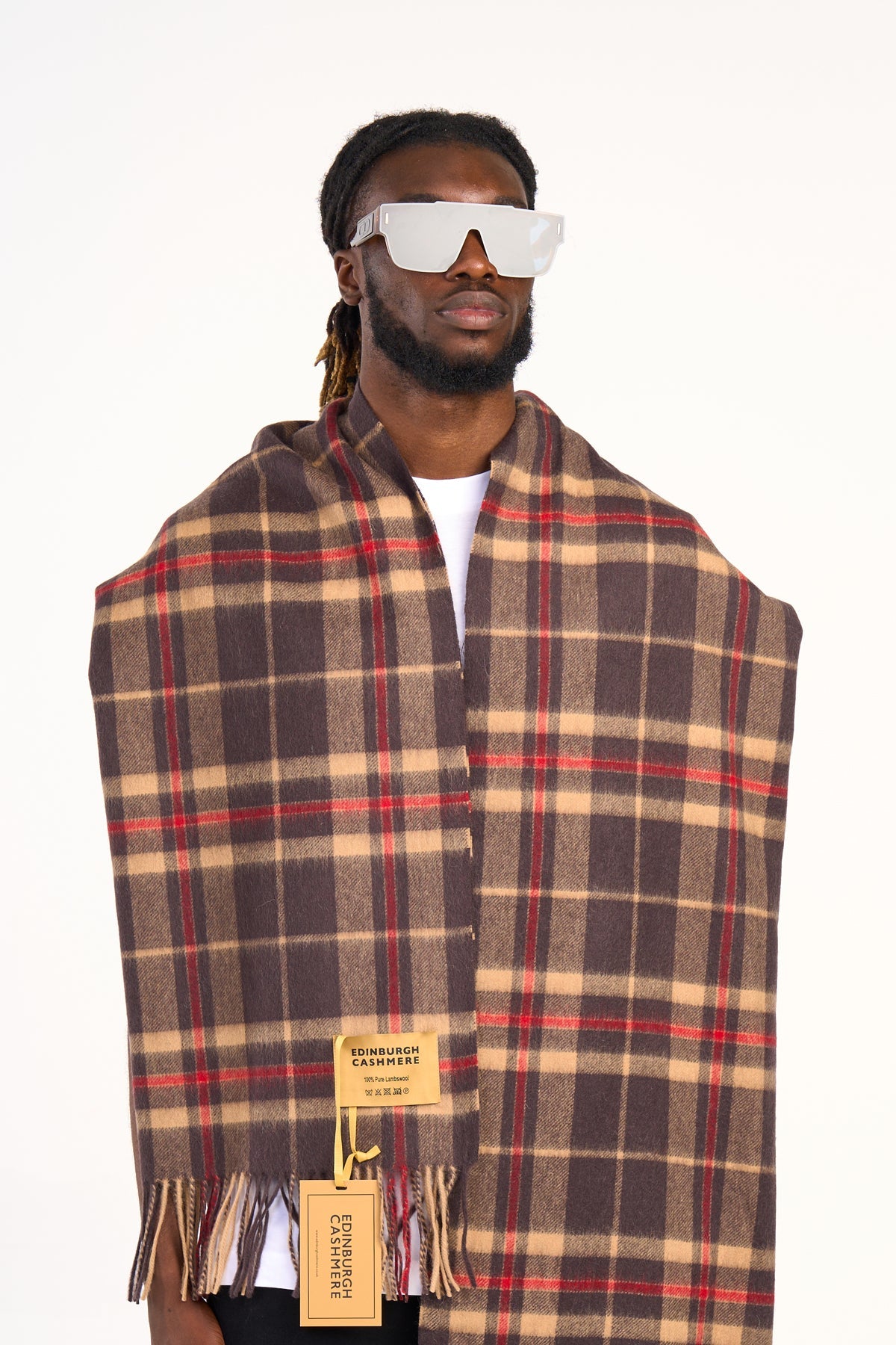 Scarf EC Check Oversized Wrap Exclusive Design