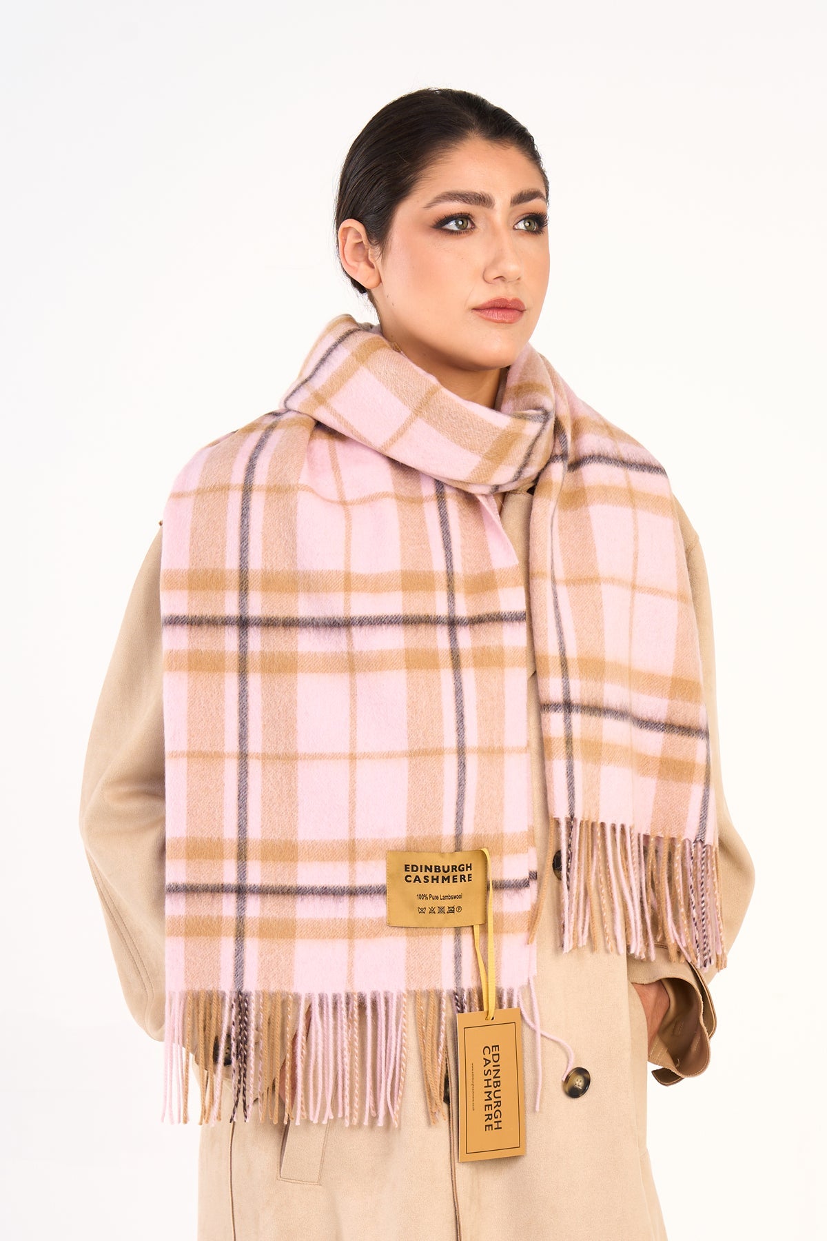 Scarf Luxury Exclusive Iconic Design EC Check Oversized