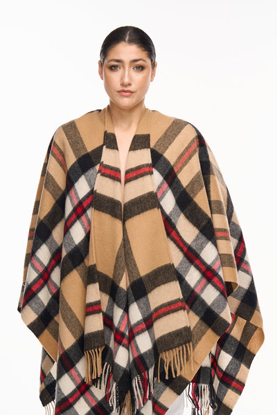 Poncho Designer Exclusive DC Scott - Camel Style 1