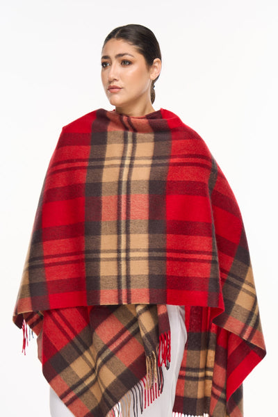 Poncho Designer Exclusive DC Scott - Red Style 2