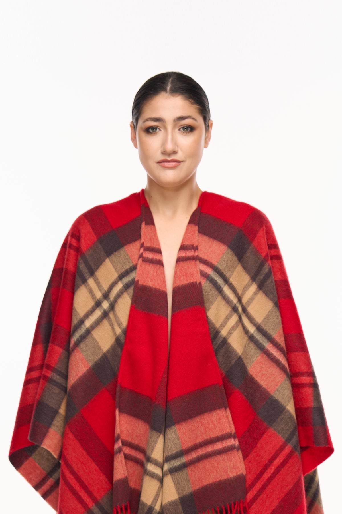 Poncho Designer Exclusive DC Scott - Red Style 2