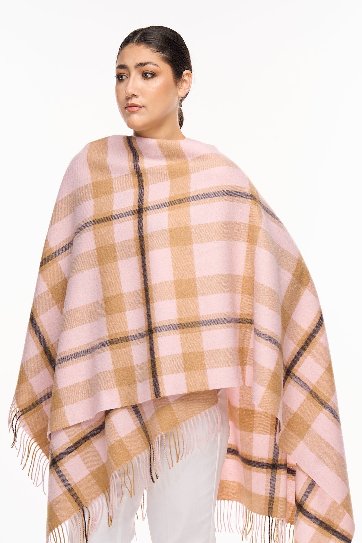 Poncho Luxury Exclusive Design DC Scott - Camel Style 3