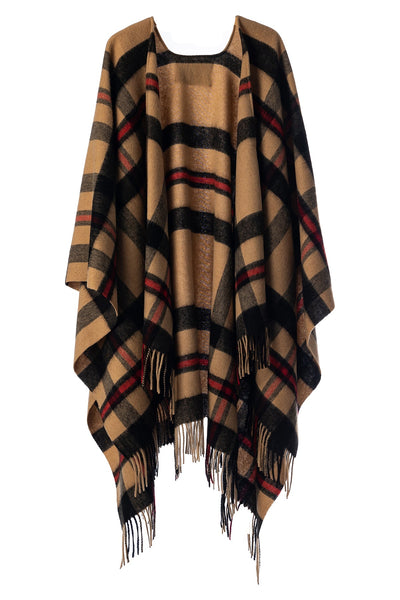 Poncho Luxury Exclusive Design DC Scott - Camel Style 2