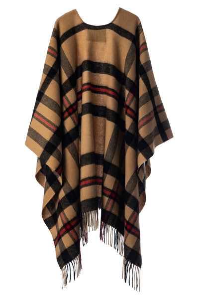 Poncho Luxury Exclusive Design DC Scott - Camel Style 2