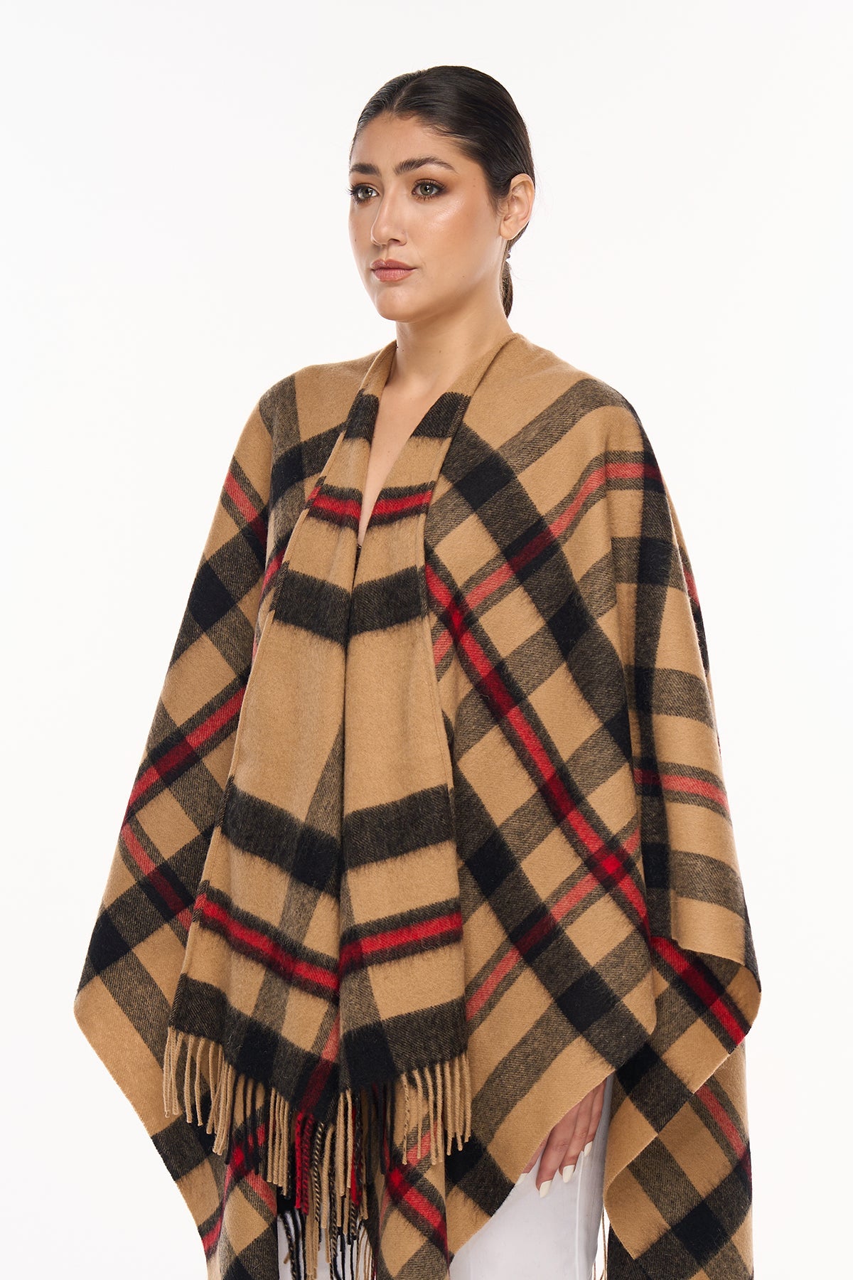 Poncho Luxury Exclusive Design DC Scott - Camel Style 2