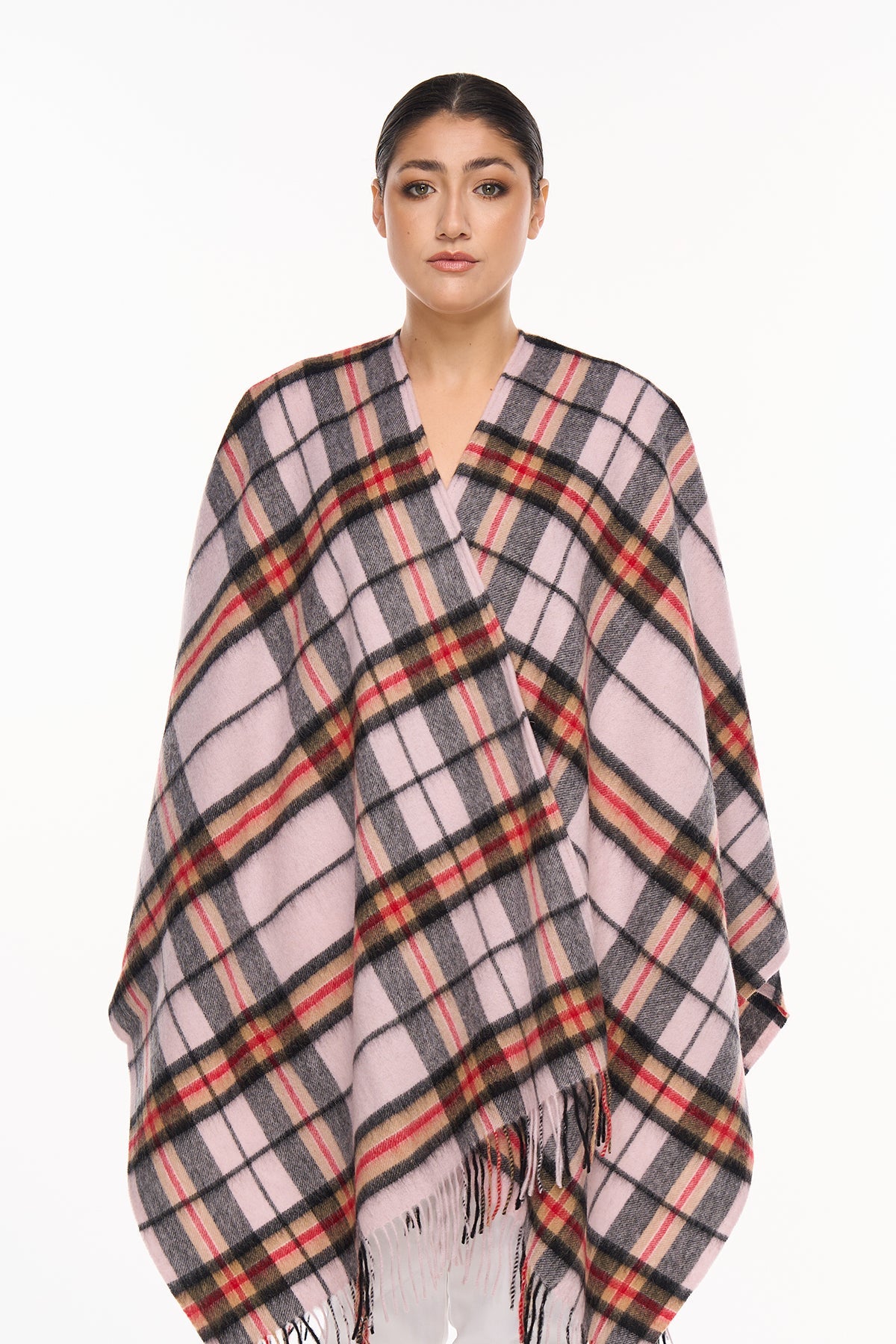 Luxury Cape/Poncho EC Check Exclusive Iconic Design - Camel Style 3