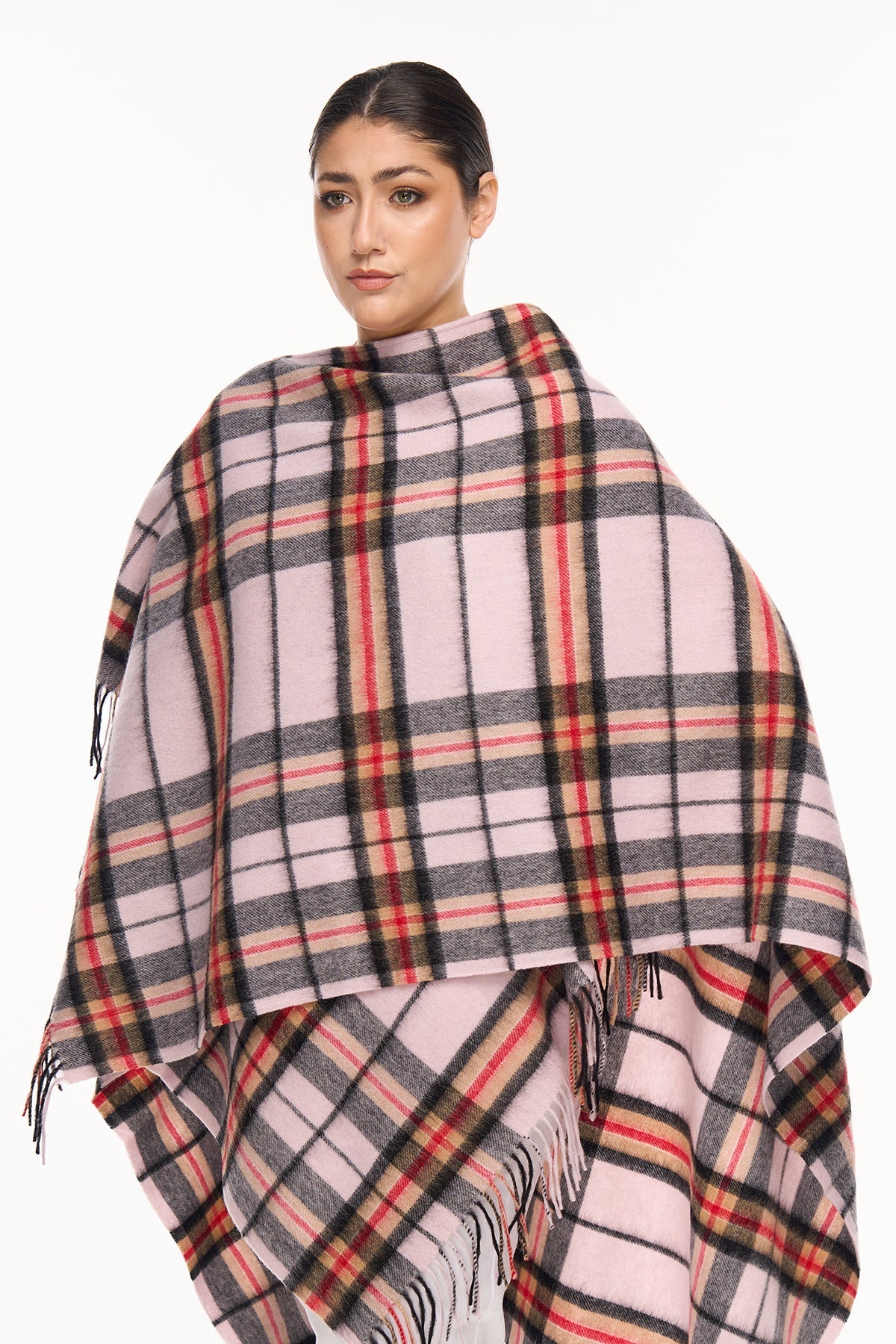 Luxury Cape/Poncho EC Check Exclusive Iconic Design - Camel Style 3