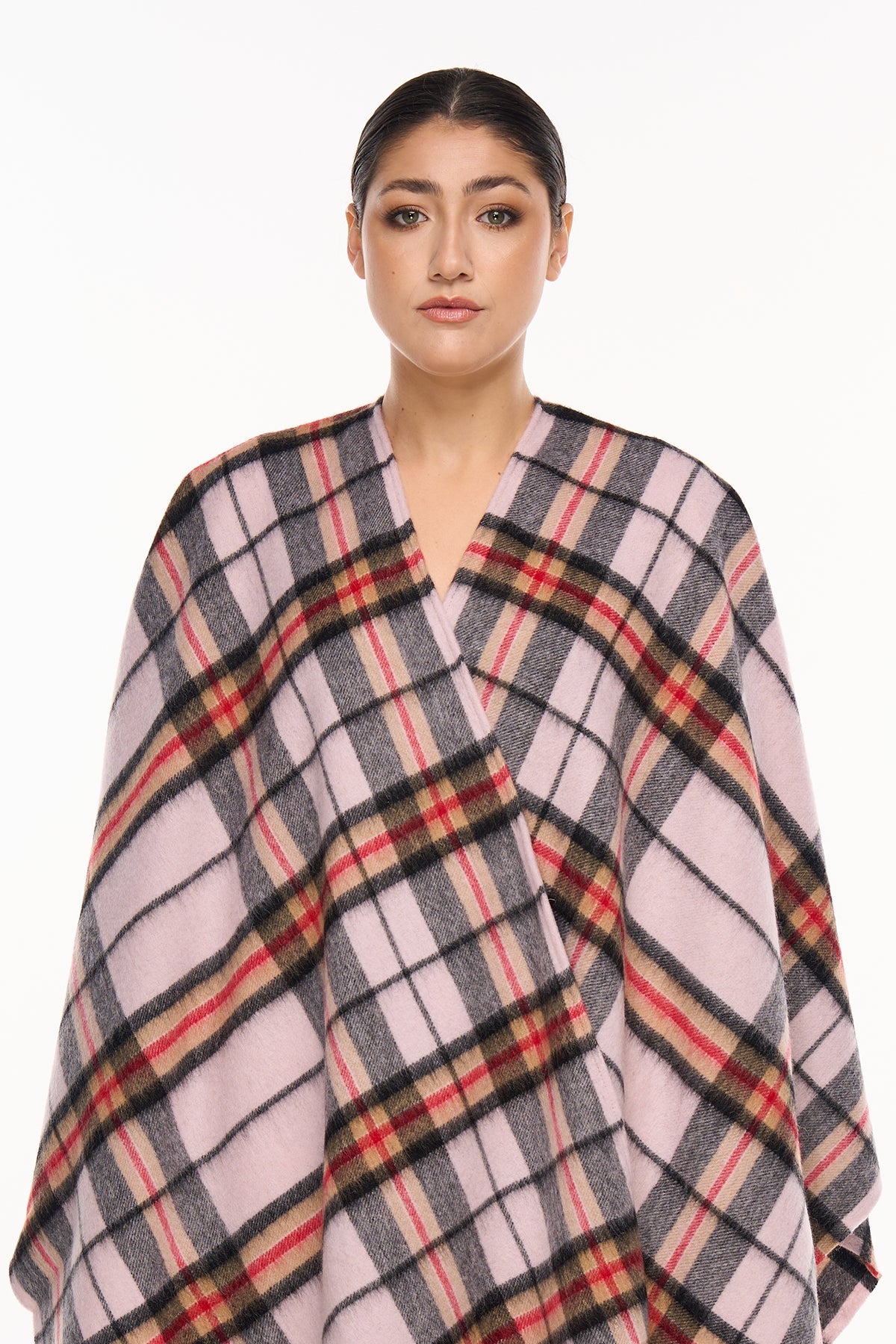 Luxury Cape/Poncho EC Check Exclusive Iconic Design - Camel Style 3