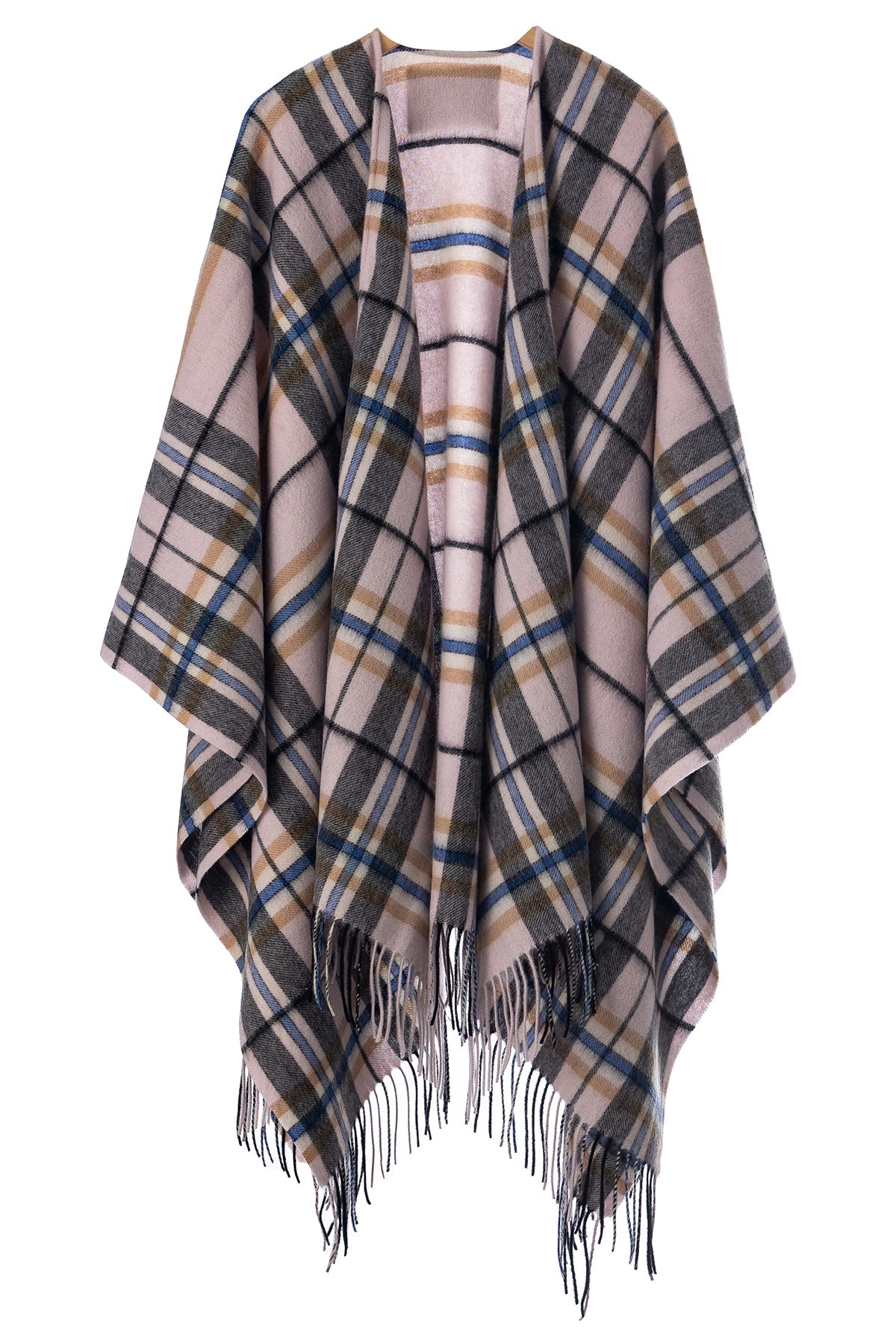 Luxury Cape/Poncho EC Check Exclusive Iconic Design - Camel Style 2