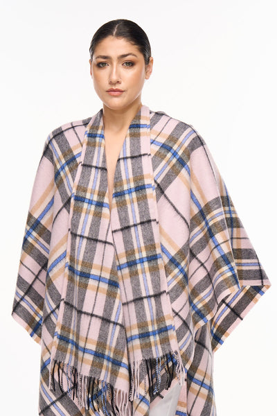 Luxury Cape/Poncho EC Check Exclusive Iconic Design - Camel Style 2