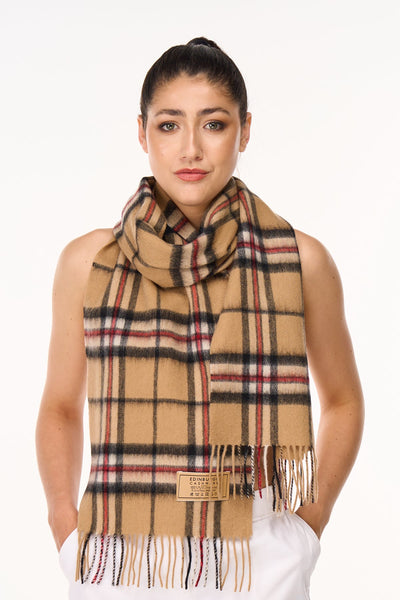 Cashmere Scarves Thomson Camel Clan