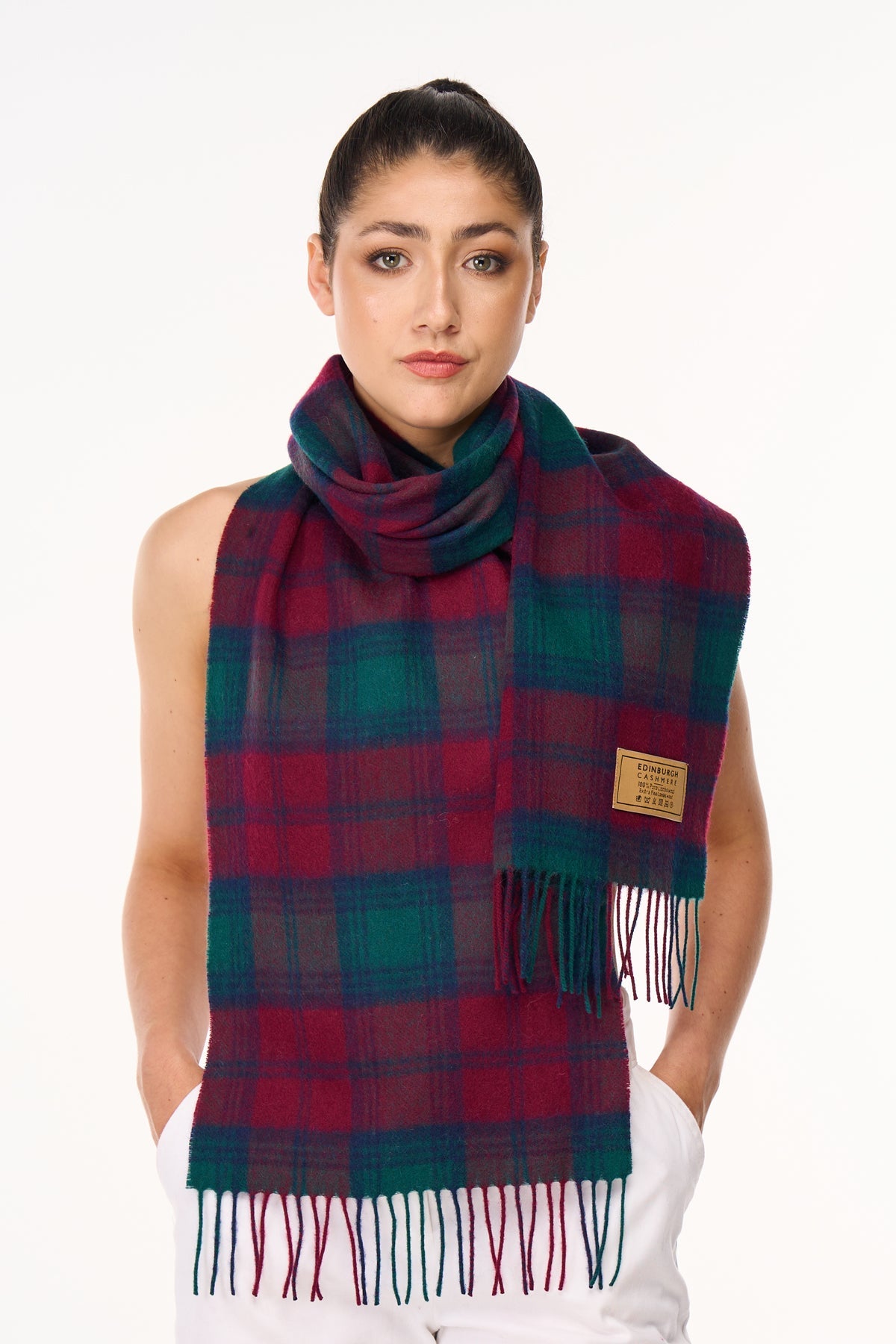 100% Pure Cashmere Scarves Lindsay Clan - Small Size