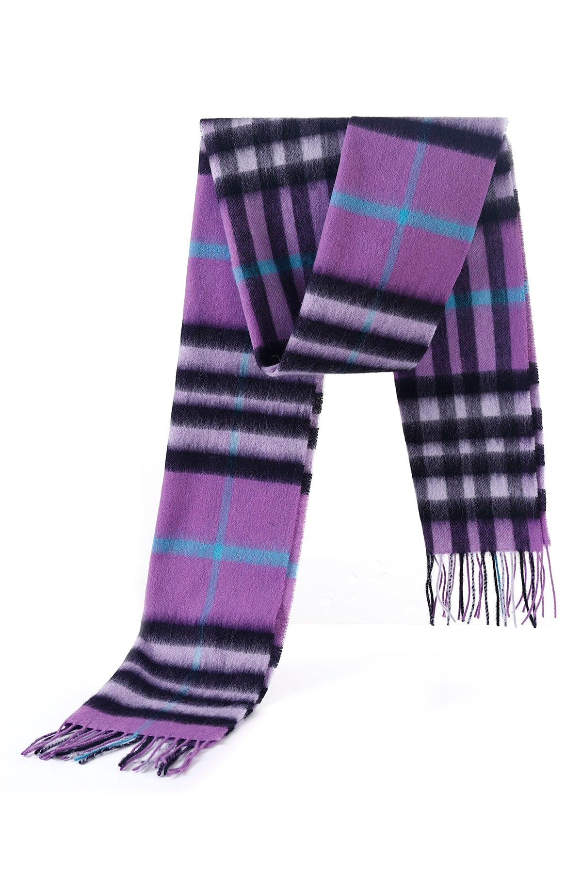 Cashmere Designer Scarf Iconic DC Classic - Lilac