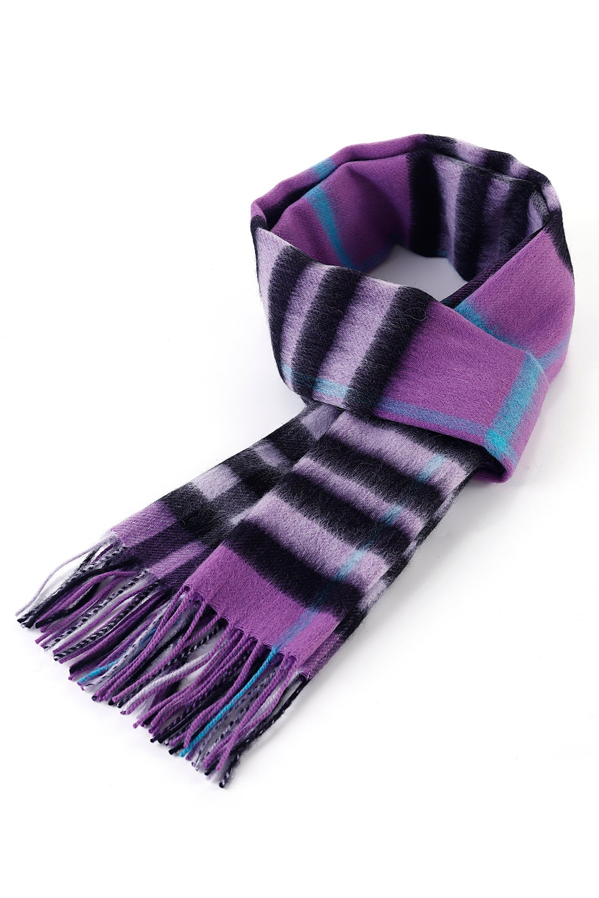 Cashmere Designer Scarf Iconic DC Classic - Lilac