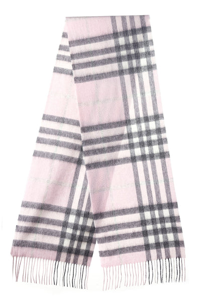 Cashmere Designer Scarf Iconic DC Classic - Pink