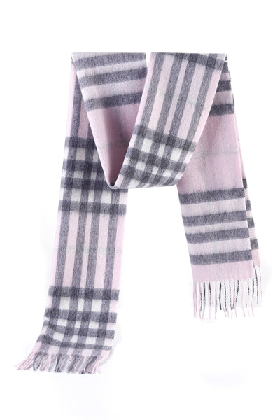 Cashmere Designer Scarf Iconic DC Classic - Pink