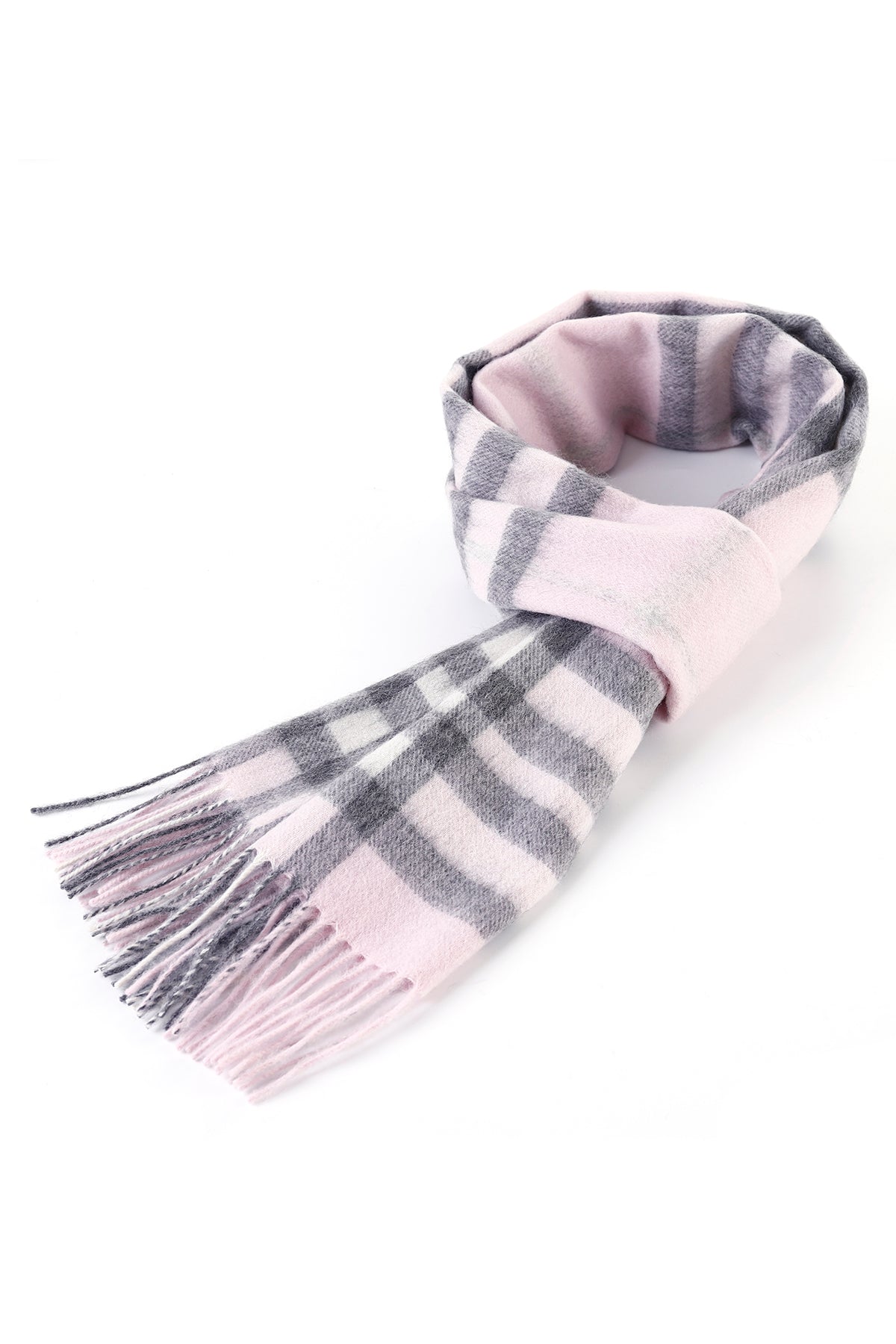 Cashmere Designer Scarf Iconic DC Classic - Pink