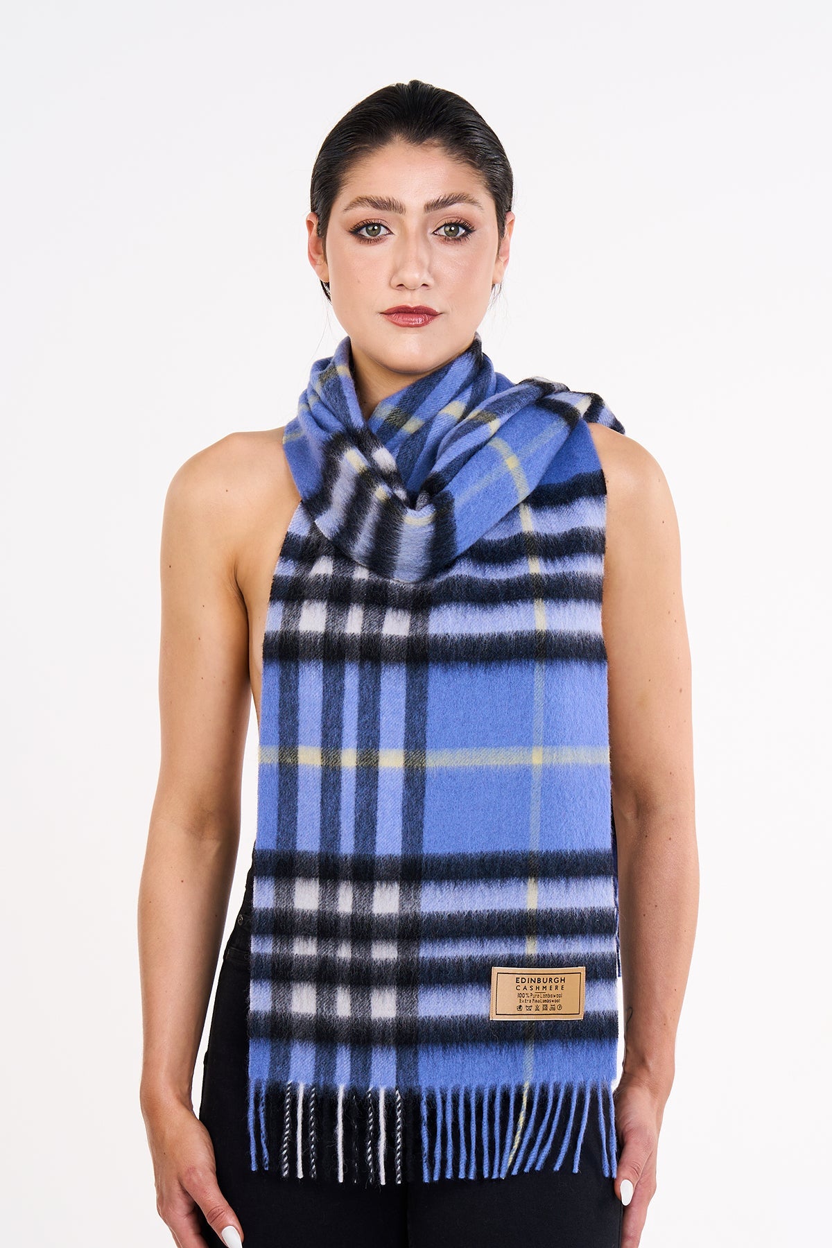 Cashmere Scarf DC Classic Blue