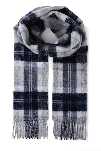 Reversible Scarf Bannockbane Silver 100% Pure Lambswool