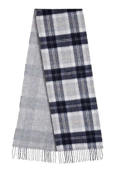 Reversible Scarf Bannockbane Silver 100% Pure Lambswool