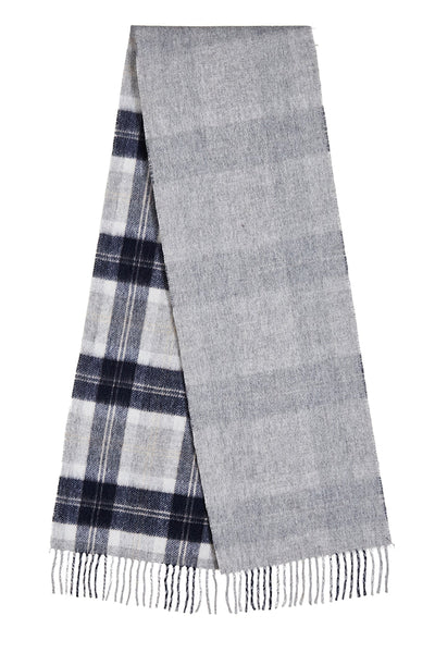 Reversible Scarf Bannockbane Silver 100% Pure Lambswool