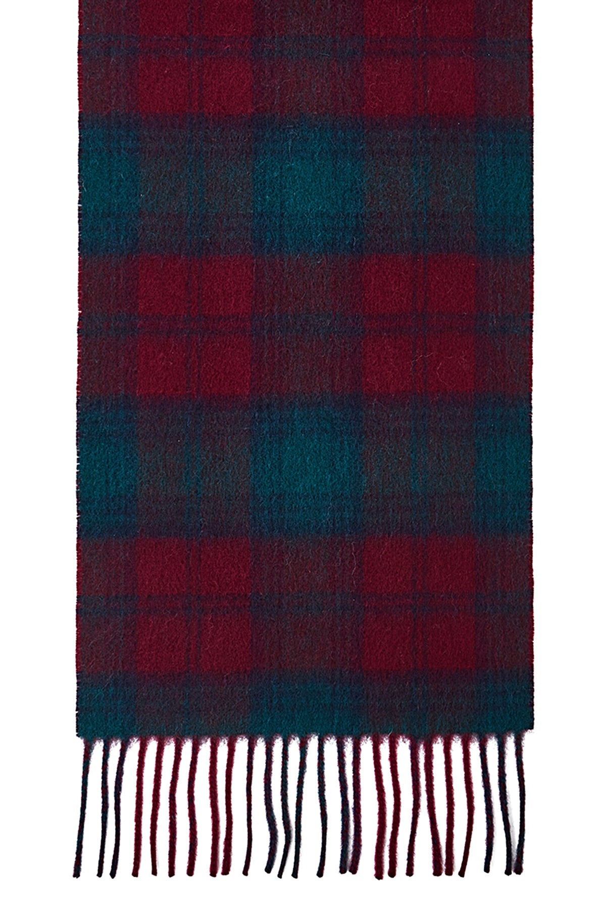 Reversible Scarf Lindsay Burgundy 100% Pure Lambswool