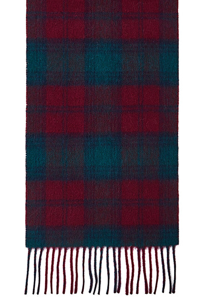 Reversible Scarf Lindsay Burgundy 100% Pure Lambswool