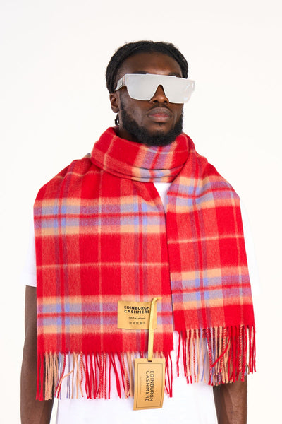 Scarf Luxury Exclusive Iconic Design EC Check Oversized