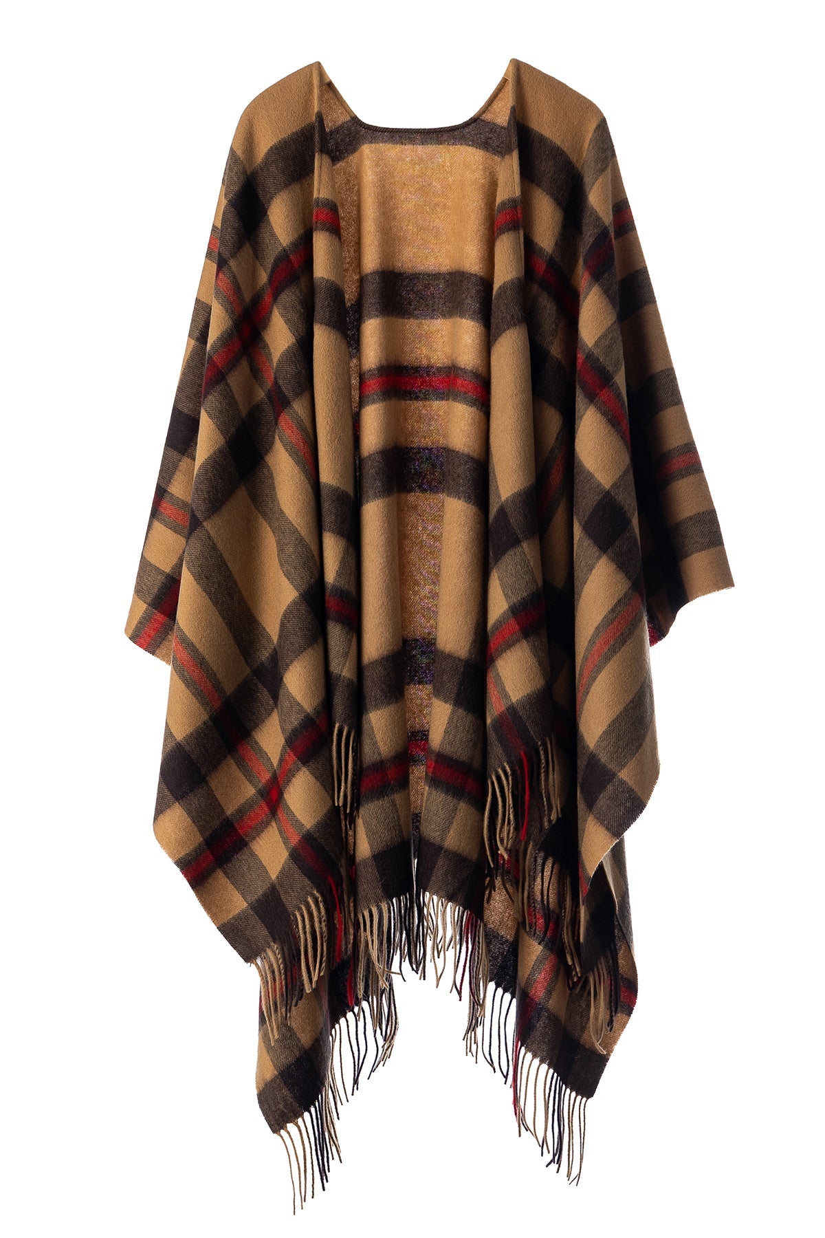 Poncho Luxury Exclusive Design DC Scott - Camel Style 1