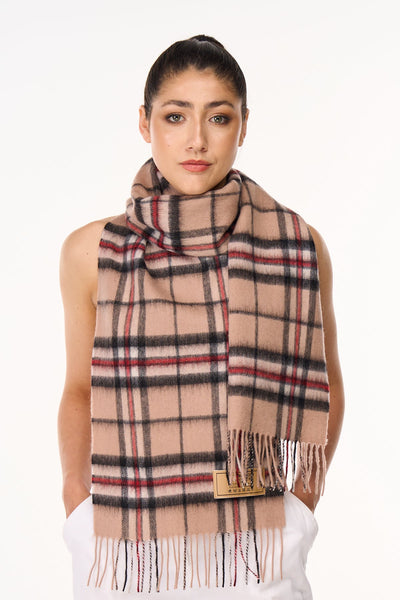 Cashmere Thomson Camel Light Tartan