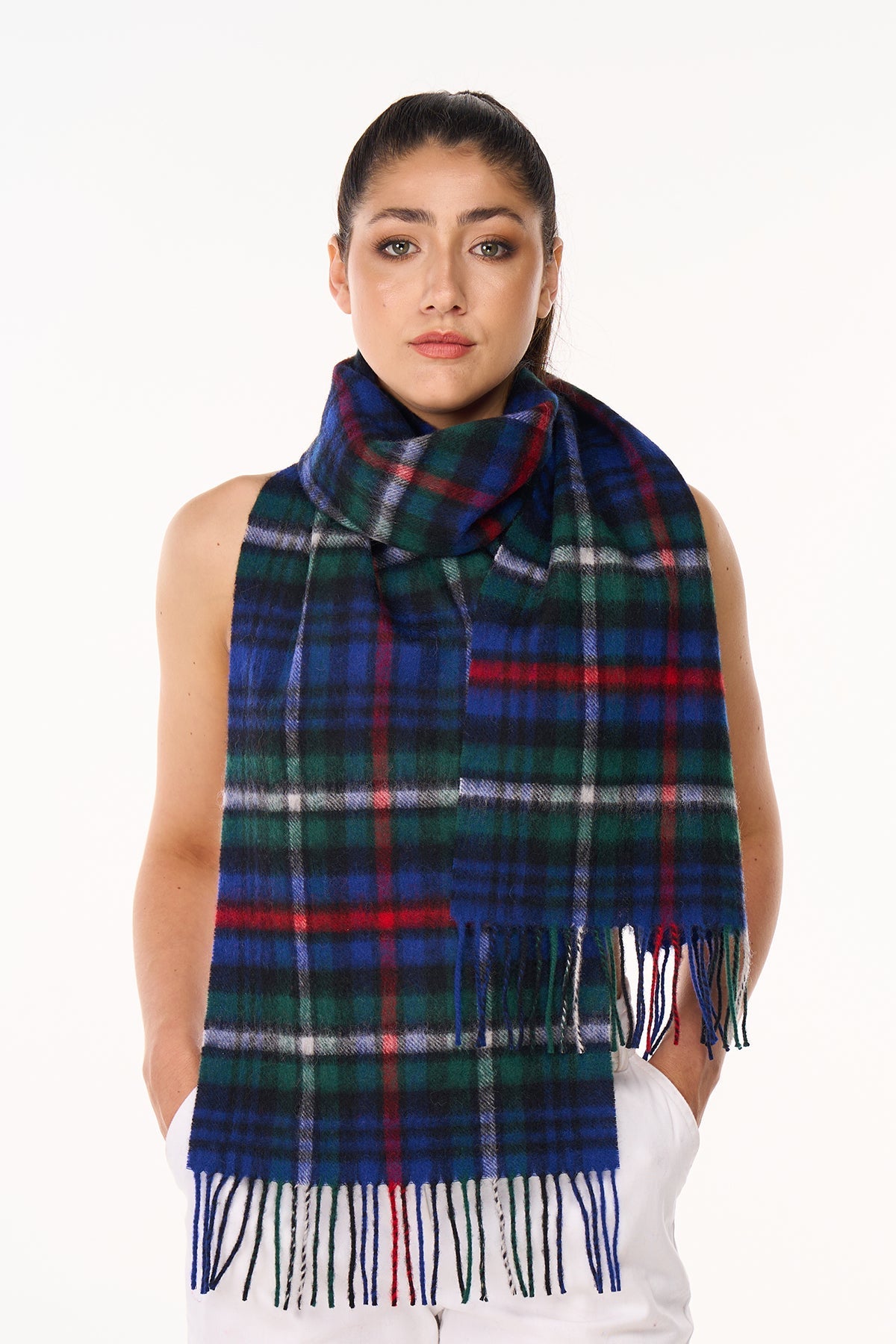 Scarf MacKenzie Tartan 100% Pure Lambs wool Scottish Design