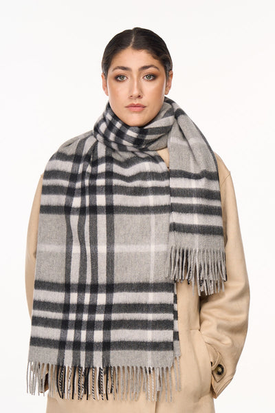 Cashmere Scarf DC Classic Grey Oversized Wrap