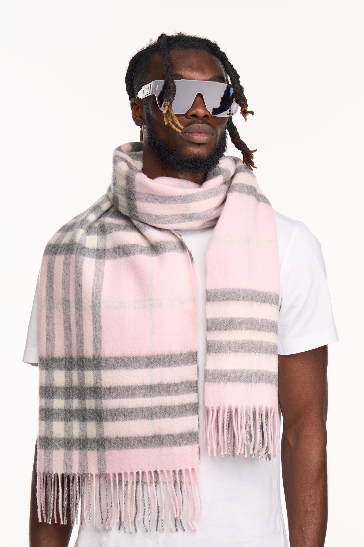 Cashmere Scarf DC Classic Pink Oversized Wrap