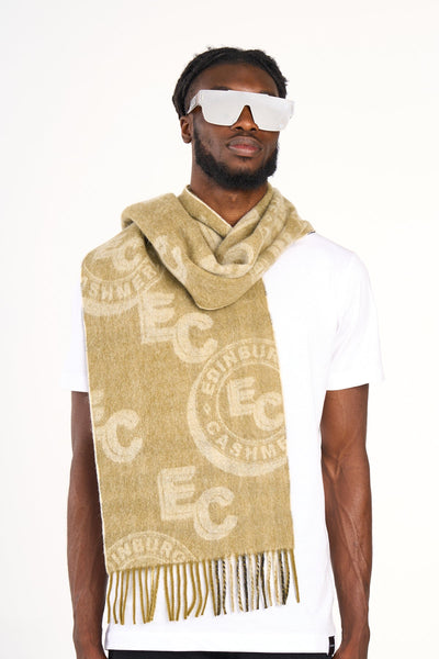 EC 100% Pure Lambswool Big Green Scarf