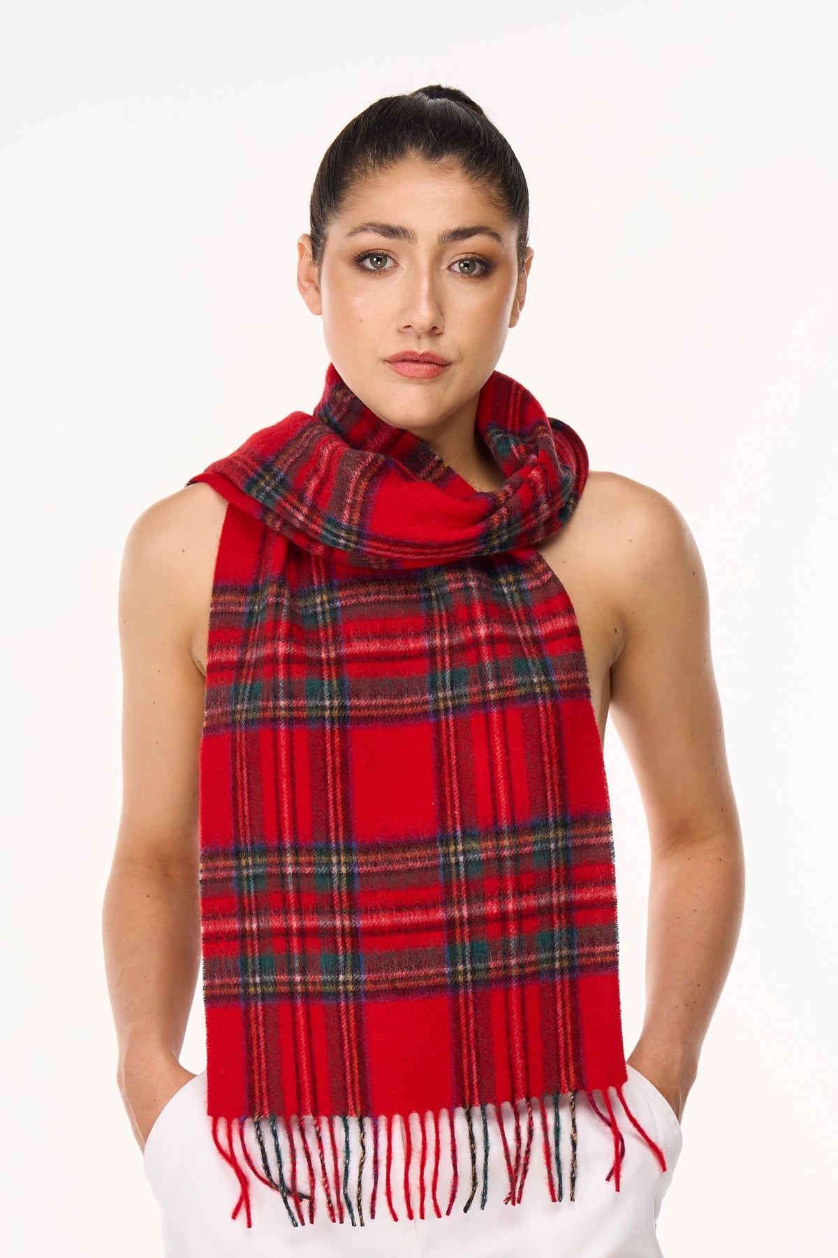 Cashmere Scarf Royal Stewart Tartan