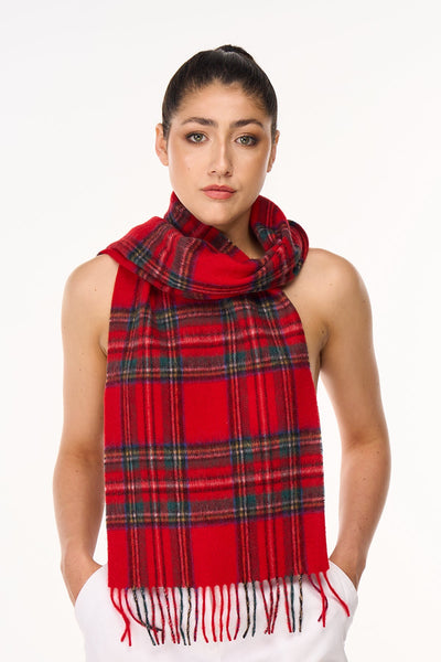 Scarf Royal Stewart Scottish Tartan 100% Pure Lambs wool