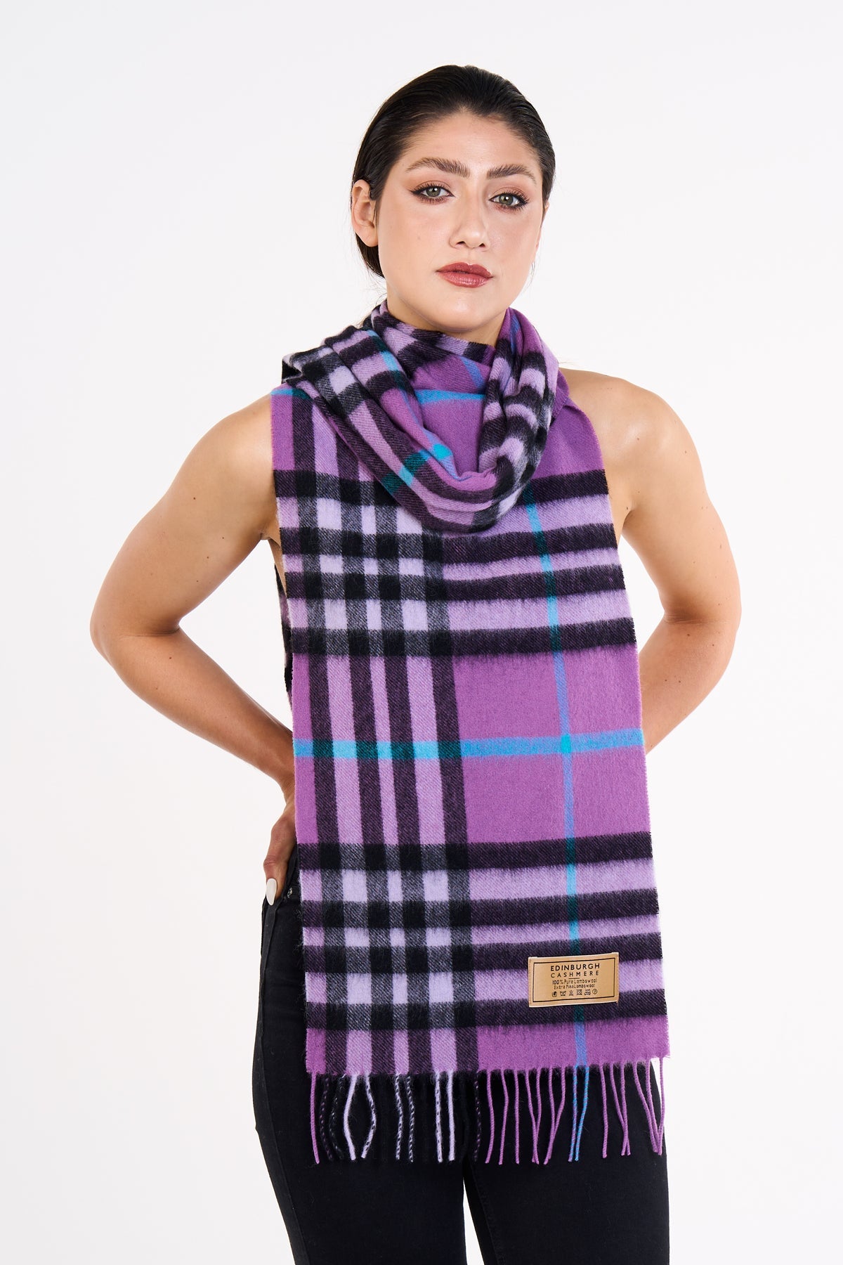 Scarf DC Classic Lilac 100% Pure Lambswool