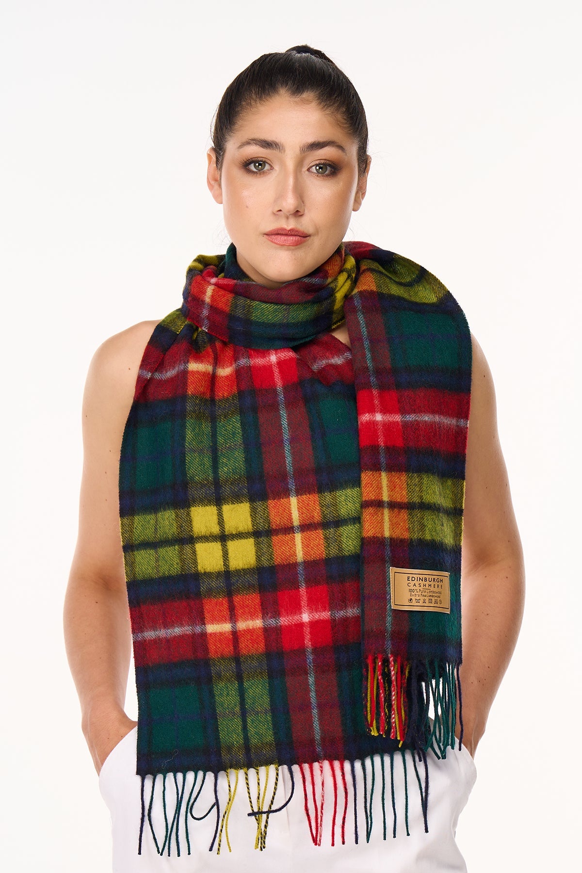 Scarf  100% Pure wool Scottish Design Buchanan Tartan