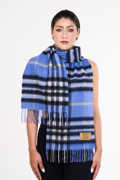 Scarf DC Classic Blue 100% Pure Lambswool